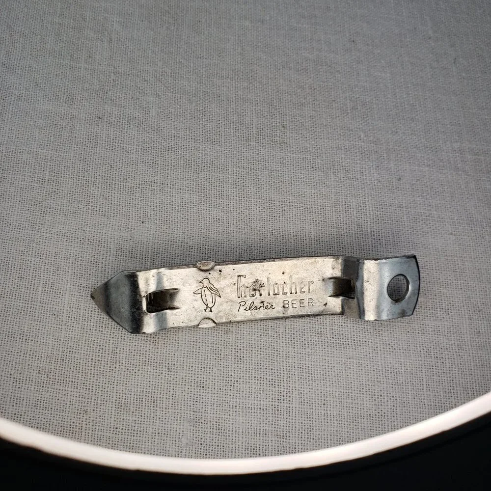 Horlacher Pilsner Beer Can Bottle Opener Metal Small Vintage Breweriana